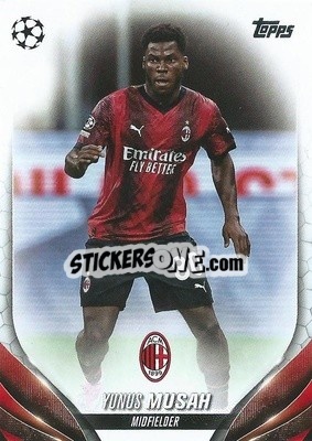 Sticker Yunus Musah - UEFA Club Competitions 2023-2024
 n. 89 - Topps