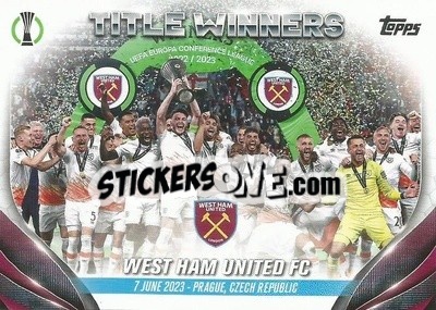 Sticker West Ham United FC - UEFA Club Competitions 2023-2024
 n. 90 - Topps