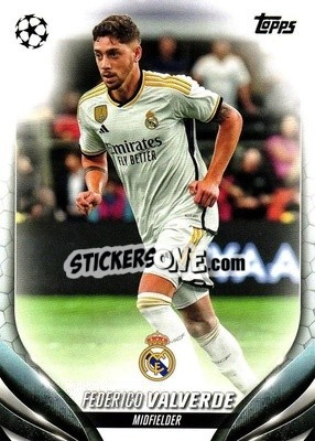 Sticker Federico Valverde - UEFA Club Competitions 2023-2024
 n. 99 - Topps