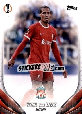 Sticker Virgil van Dijk - UEFA Club Competitions 2023-2024
 n. 132 - Topps