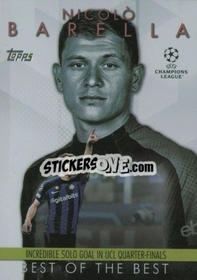 Sticker Nicolò Barella - UEFA Club Competitions 2023-2024
 n. BM-2 - Topps