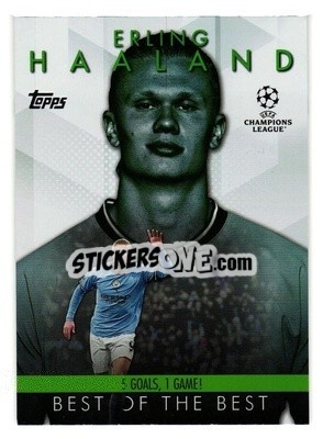 Sticker Erling Haaland - UEFA Club Competitions 2023-2024
 n. BM-3 - Topps