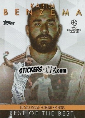 Sticker Karim Benzema - UEFA Club Competitions 2023-2024
 n. BM-4 - Topps
