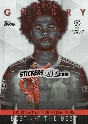 Sticker Serge Gnabry - UEFA Club Competitions 2023-2024
 n. BM-10 - Topps