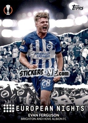 Sticker Evan Ferguson - UEFA Club Competitions 2023-2024
 n. EN-8 - Topps