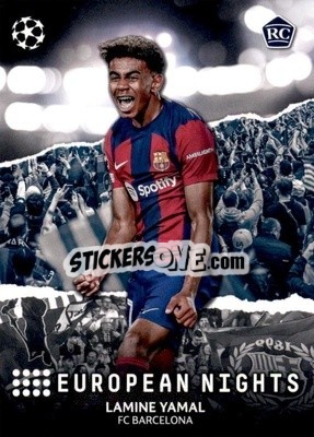 Sticker Lamine Yamal - UEFA Club Competitions 2023-2024
 n. EN-10 - Topps