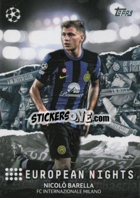 Sticker Nicolò Barella - UEFA Club Competitions 2023-2024
 n. EN-12 - Topps