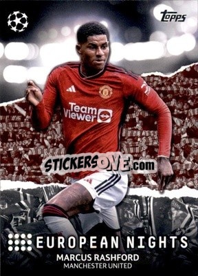 Sticker Marcus Rashford - UEFA Club Competitions 2023-2024
 n. EN-19 - Topps