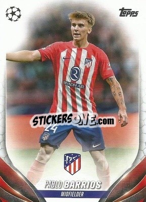 Sticker Pablo Barrios - UEFA Club Competitions 2023-2024
 n. 139 - Topps
