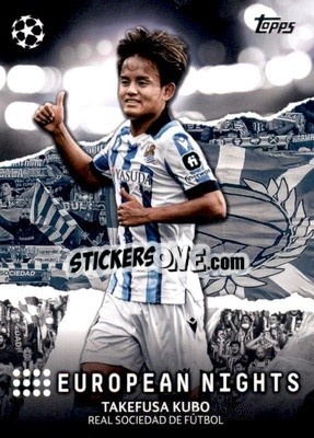 Sticker Takefusa Kubo - UEFA Club Competitions 2023-2024
 n. EN-26 - Topps