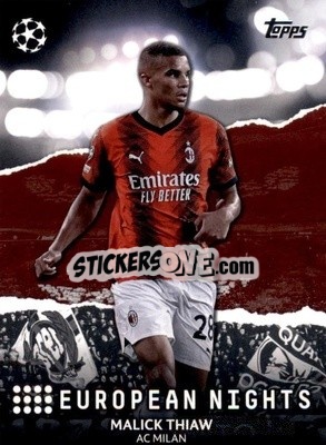 Sticker Malick Thiaw - UEFA Club Competitions 2023-2024
 n. EN-28 - Topps