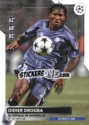 Sticker Didier Drogba - UEFA Club Competitions 2023-2024
 n. HH-6 - Topps