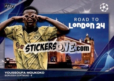 Sticker Youssoufa Moukoko - UEFA Club Competitions 2023-2024
 n. RF-5 - Topps