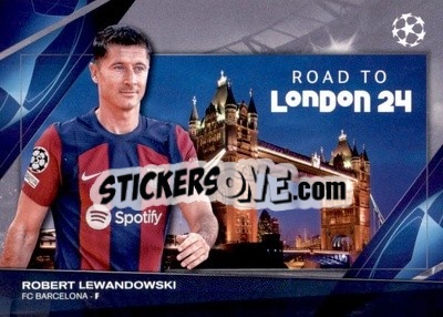 Sticker Robert Lewandowski - UEFA Club Competitions 2023-2024
 n. RF-7 - Topps