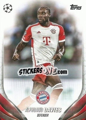 Sticker Alphonso Davies - UEFA Club Competitions 2023-2024
 n. 4 - Topps