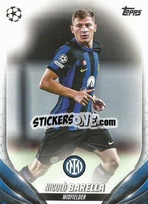 Sticker Nicolò Barella - UEFA Club Competitions 2023-2024
 n. 51 - Topps