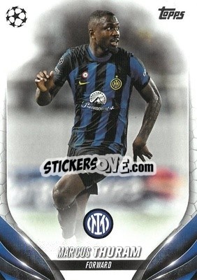 Sticker Marcus Thuram - UEFA Club Competitions 2023-2024
 n. 52 - Topps