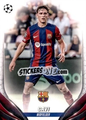 Sticker Gavi - UEFA Club Competitions 2023-2024
 n. 63 - Topps