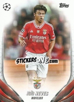 Sticker João Neves - UEFA Club Competitions 2023-2024
 n. 146 - Topps