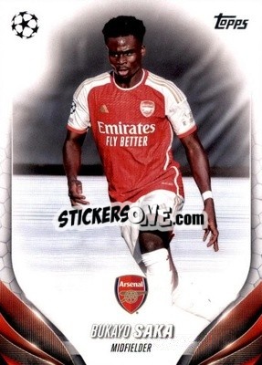 Sticker Bukayo Saka - UEFA Club Competitions 2023-2024
 n. 148 - Topps