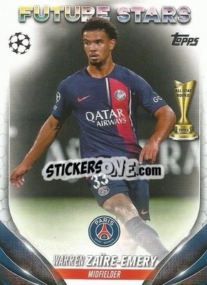 Sticker Warren Zaïre-Emery - UEFA Club Competitions 2023-2024
 n. 159 - Topps