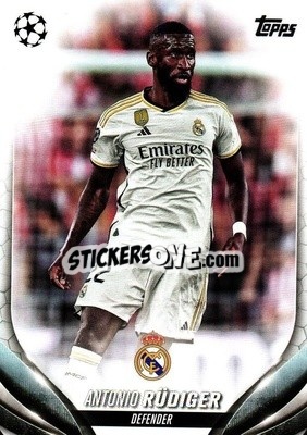 Sticker Antonio Rüdiger - UEFA Club Competitions 2023-2024
 n. 164 - Topps