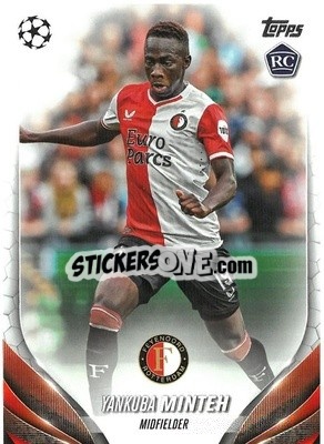 Sticker Yankuba Minteh - UEFA Club Competitions 2023-2024
 n. 165 - Topps