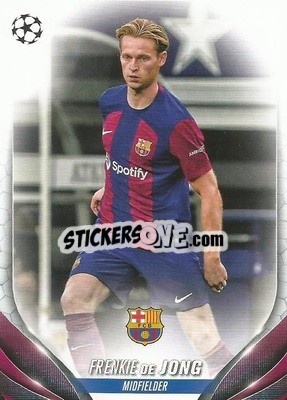 Sticker Frenkie de Jong - UEFA Club Competitions 2023-2024
 n. 166 - Topps