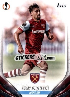 Sticker Lucas Paquetá - UEFA Club Competitions 2023-2024
 n. 179 - Topps