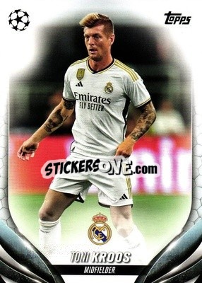Sticker Toni Kroos - UEFA Club Competitions 2023-2024
 n. 180 - Topps