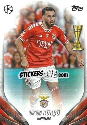 Sticker Orkun Kökçü - UEFA Club Competitions 2023-2024
 n. 188 - Topps