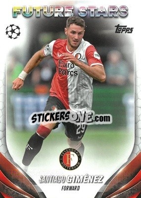 Sticker Santiago Giménez - UEFA Club Competitions 2023-2024
 n. 195 - Topps
