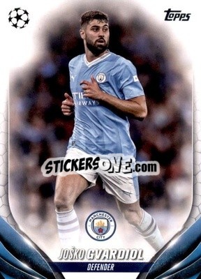 Sticker Joško Gvardiol - UEFA Club Competitions 2023-2024
 n. 196 - Topps