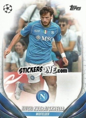 Sticker Khvicha Kvaratskhelia - UEFA Club Competitions 2023-2024
 n. 199 - Topps