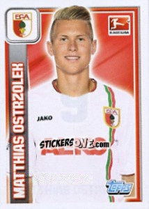Sticker Matthias Ostrzolek - German Football Bundesliga 2013-2014 n. 9 - Topps