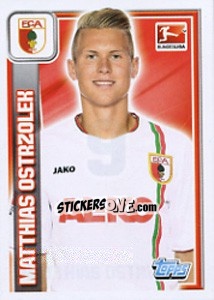 Cromo Matthias Ostrzolek - German Football Bundesliga 2013-2014 - Topps