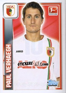 Sticker Paul Verhaegh - German Football Bundesliga 2013-2014 - Topps