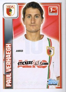 Cromo Paul Verhaegh - German Football Bundesliga 2013-2014 - Topps