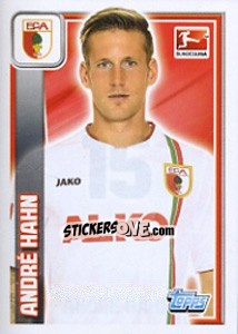 Sticker André Hahn - German Football Bundesliga 2013-2014 n. 15 - Topps