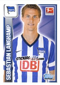 Cromo Sebastian Langkamp - German Football Bundesliga 2013-2014 - Topps