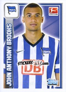 Sticker John Anthony Brooks - German Football Bundesliga 2013-2014 n. 23 - Topps