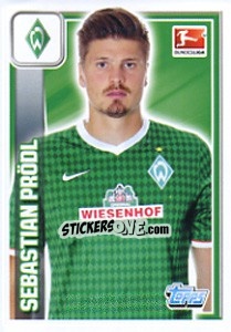 Sticker Sebastian Prödl - German Football Bundesliga 2013-2014 - Topps