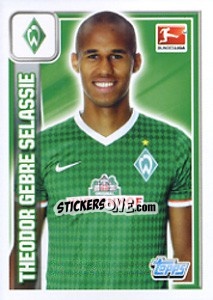 Sticker Theodor Gebre Selassie - German Football Bundesliga 2013-2014 - Topps