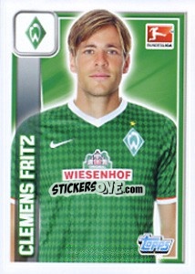 Cromo Clemens Fritz - German Football Bundesliga 2013-2014 - Topps