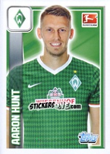 Sticker Aaron Hunt - German Football Bundesliga 2013-2014 - Topps