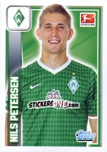 Sticker Nils Petersen - German Football Bundesliga 2013-2014 n. 62 - Topps
