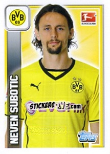 Sticker Neven Subotic - German Football Bundesliga 2013-2014 - Topps