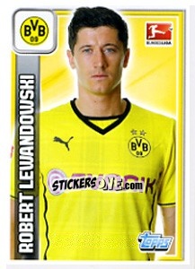 Sticker Robert Lewandowski - German Football Bundesliga 2013-2014 - Topps
