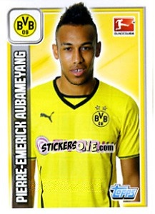Sticker Pierre-Emerick Aubameyang - German Football Bundesliga 2013-2014 n. 77 - Topps