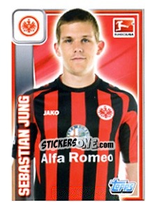 Sticker Sebastian Jung - German Football Bundesliga 2013-2014 - Topps